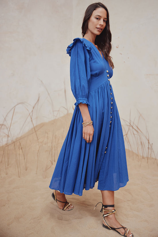 ZANTHE MIDI DRESS BLUE SAPPHIRE