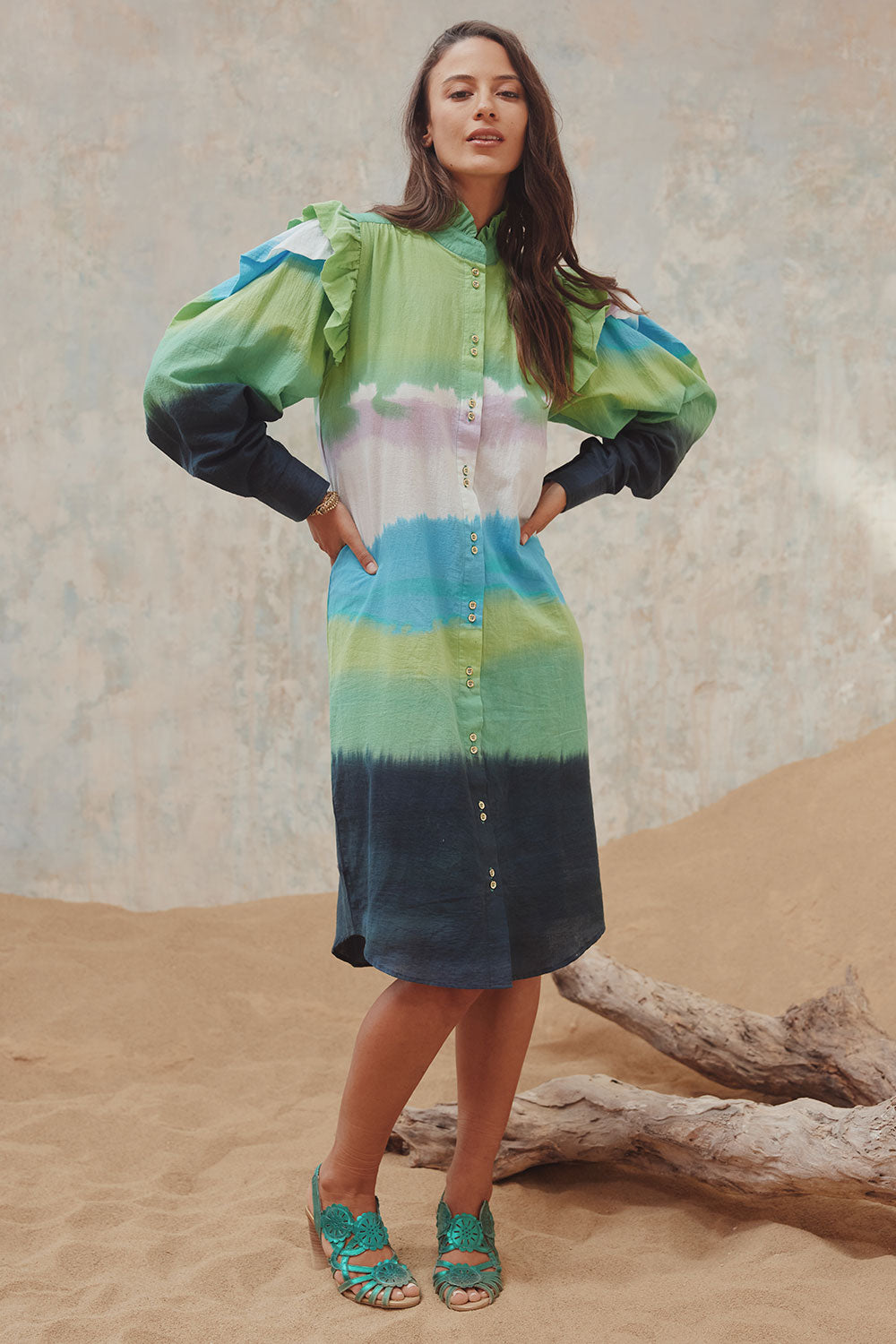 Tie dye shirt dress sales