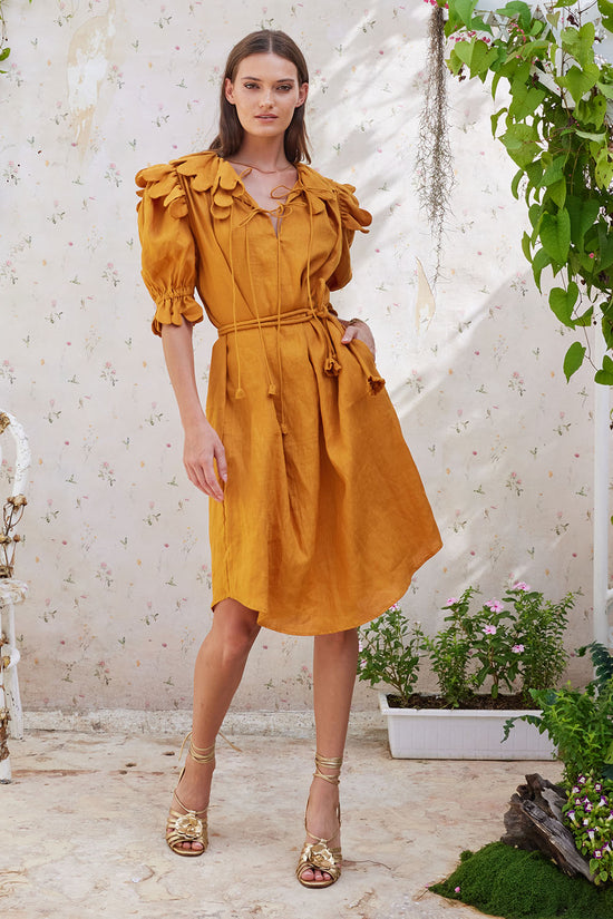 NICO SCALLOP TUNIC TURMERIC