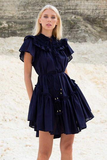 BRIGITTE MINI DRESS BLUE NUIT