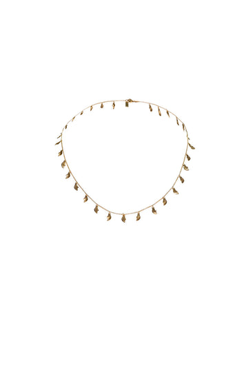 LEAF NECKLACE-GOLD