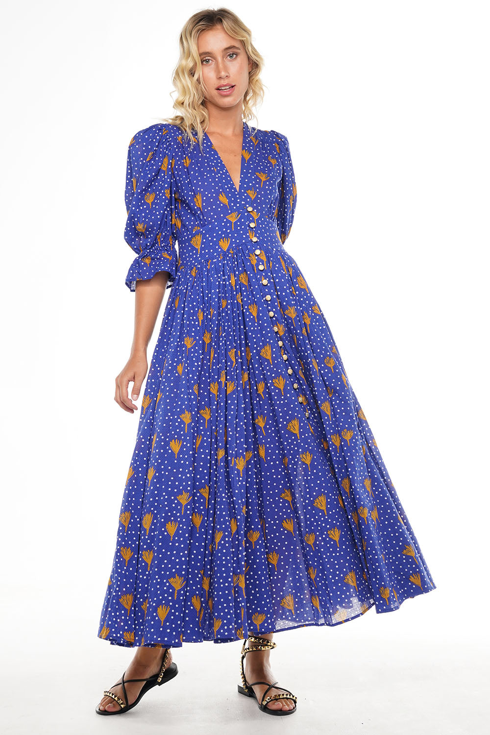 XOLA MAXI DRESS LIBERTINE BLUE SAPPHIRE