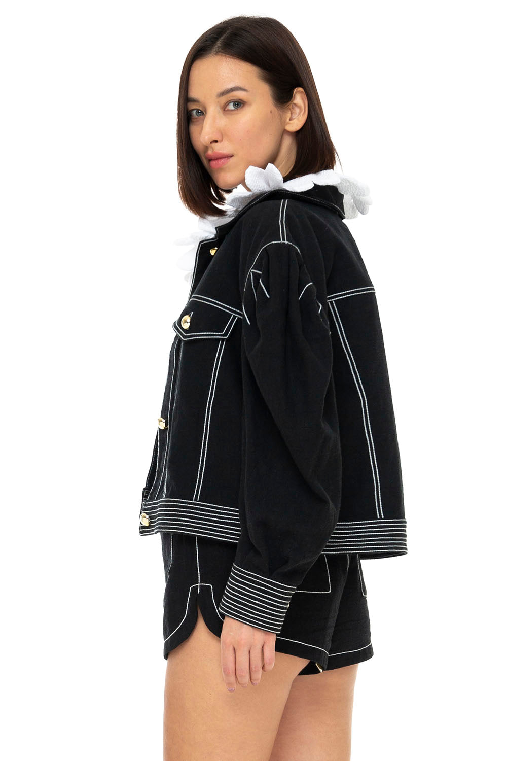 CONSTANCE OVERSIZED JACKET NOIR