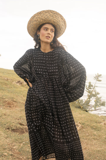 SARA SMITH DRESS CROSS NOIR